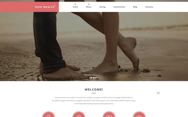 Love Hearts - dating website template
